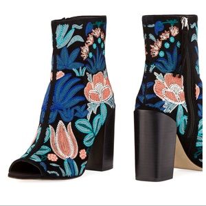 Rebecca Minkoff Embroidered Booties